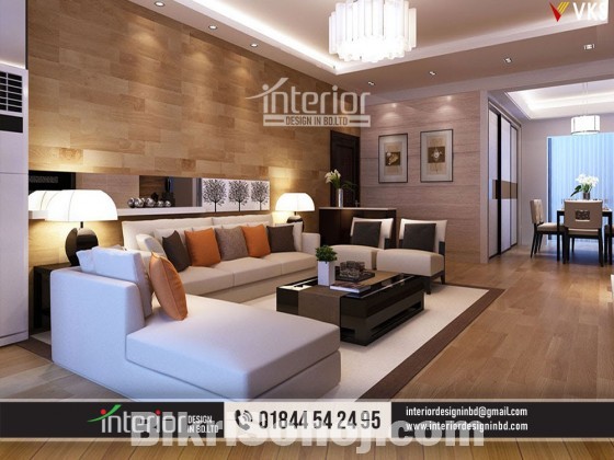 Turn your living room into a masterpiece by interior design.